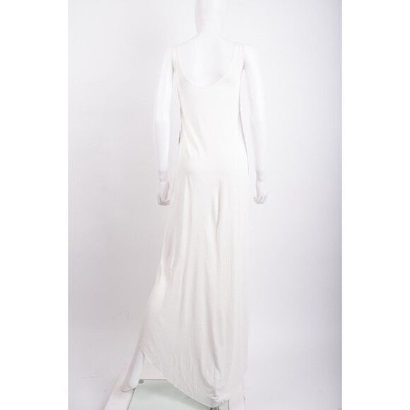 Ioanna Kourbela Tanktop No waist Maxi Dress Size L White Viscose NWT - Picture 5 of 6
